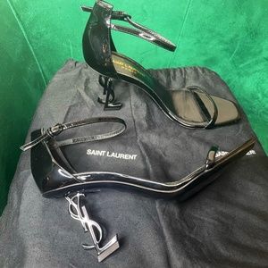 SAINT LAURENT BLACK SANDALS